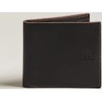 RRL Tumbled Leather Billfold Wallet Black/Brown