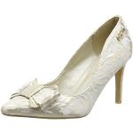 Guldfarvede Vintage Højhælede sko i Ruskind Størrelse 37 til Damer 