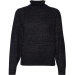 Ruffled High-Neck Lurex Pullover Tops Knitwear Turtleneck Black Scotch & Soda