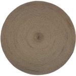 Rundt jute tæppe - Turiform - Indo brun - Ø80cm