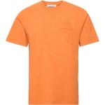 Orange Wood Wood T-shirts Størrelse XL 