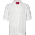 Hvide HUGO BOSS HUGO Kortærmede polo shirts med korte ærmer Størrelse XL 