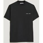 Sorte Samsøe & Samsøe Økologiske Bæredygtige Kortærmede t-shirts i Bomuld med korte ærmer Størrelse XL til Herrer 