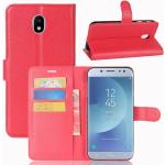 Røde Elegant Mobilpung Samsung Galaxy Galaxy J3 covers 2017 i Læder på udsalg 