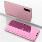 Pinke Elegant Samsung Galaxy Note covers i Læder med Vindue på udsalg 