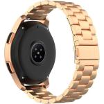 Samsung Galaxy Watch Active / Garmin Vivoactive 3 - Rustfri stål urrem - Rosa guld