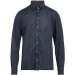 Marineblå Klassiske SAND Langærmede skjorter i Bomuld Med lange ærmer Størrelse XL til Herrer 