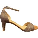Brune Unisa Sommer Sandaler med hæl i Læder med rem Hælhøjde 5 - 7 cm Størrelse 41 Foret til Damer 