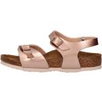 Pinke Birkenstock Sommer Sandaler med kilehæl med Glitter Kilehæle Størrelse 29 til Piger 