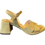 Gule Wonders Sommer Sandaler med hæl blokhæle med rem Hælhøjde 5 - 7 cm Størrelse 37 Foret til Damer 