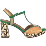 Grønne Chie Mihara Sommer Sandaler med hæl i Læder Hælhøjde 7 - 9 cm Størrelse 40 til Damer 