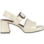 Beige Chie Mihara Sommer Sandaler med hæl i Læder Hælhøjde 5 - 7 cm Størrelse 38.5 til Damer 