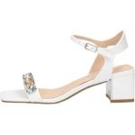 Hvide Guess Sommer Sandaler med hæl i Læder med rem Hælhøjde 5 - 7 cm Størrelse 36 til Damer på udsalg 
