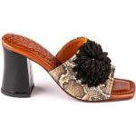 Brune Chie Mihara Sommer Sandaler med hæl i Glat læder Hælhøjde 5 - 7 cm Størrelse 35 til Damer 