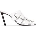 Hvide Balenciaga Sommer Sandaler med hæl i Læder med rem Hælhøjde 7 - 9 cm Størrelse 38.5 til Damer på udsalg 