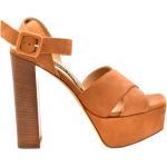 Orange Elegant SERGIO ROSSI Sommer Sandaler med hæl Størrelse 37.5 til Damer på udsalg 