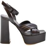 Sorte Klassiske GIUSEPPE ZANOTTI Sommer Sandaler med hæl Størrelse 35 til Damer på udsalg 