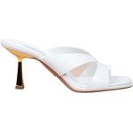 Hvide Aquazzura Sommer Sandaler med hæl i Læder Størrelse 36.5 til Damer 