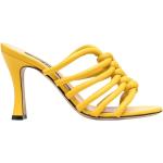 Gule SERGIO ROSSI Sommer Sandaler med hæl i Læder Med elastik Størrelse 38.5 til Damer på udsalg 