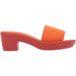 Røde Ancient Greek Sandals Sommer Sandaler med hæl i Læder Størrelse 38 til Damer 