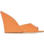 Orange Sommer Sandaler med kilehæl Kilehæle Størrelse 38.5 til Damer på udsalg 