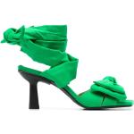 Grønne Ganni Sommer Sandaler med hæl i Polyester Hælhøjde 7 - 9 cm Størrelse 38 til Damer på udsalg 