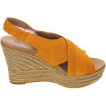 Orange UGG Australia Sommer Sandaler med kilehæl i Jute Kilehæle med rem Størrelse 39 til Damer på udsalg 