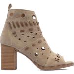 Beige Alpe Woman Shoes Sommer Sandaler med hæl Størrelse 39 til Damer 
