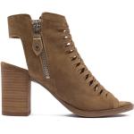 Brune Alpe Woman Shoes Sommer Sandaler med hæl Størrelse 36 til Damer 