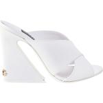 Hvide Dolce & Gabbana Sommer Sandaler med hæl i Læder blokhæle Størrelse 36.5 til Damer på udsalg 