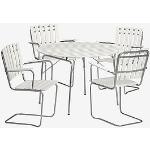 Hvide Hillerstorp Sandhamn Spisebordsstole i Fyrretræ Stabelbar 4 stk på udsalg 