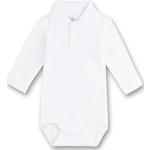 Hvide Klassiske Sanetta Økologiske Bæredygtige Langærmede polo shirts i Bomuld Størrelse 62 til Baby fra Amazon 