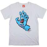 Santa Cruz Kortærmet T-Shirt 'Screaming Hand' Hvid S: 8-10 år Sort