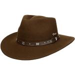 Brune Scippis Cowboy hatte i Læder Størrelse XL 59 cm til Herrer 