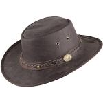 Brune Scippis Cowboy hatte i Læder Størrelse XL 60 cm til Herrer 