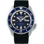 Seiko 5 Sports Mens 43mm 100m Automatic Rubber/Blue Dial