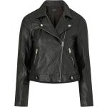 Selected FEMME - Bikerjakke slfKatie Leather Jacket - Sort - 34