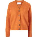 Selected FEMME - Cardigan slfMaline LS Knit Short - Orange - 46
