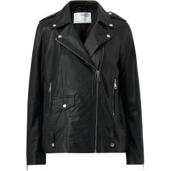Selected FEMME - Skindjakke slfMadison Leather Jacket Noos - Sort - 40