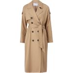Brune Selected Femme Trench coats i Bomuld Størrelse XL til Damer 