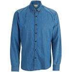 Lyseblå Selected Homme Gingham skjorter i Denim Button down Størrelse XL til Herrer 