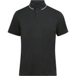 Sorte Selected Homme Økologiske Bæredygtige Kortærmede polo shirts i Bomuld med korte ærmer Størrelse XL til Herrer 