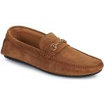 Selected Slhsergio Suede Horsebit Driving Shoe Loafers Brun