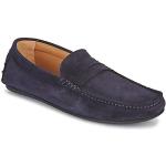 Selected Slhsergio Suede Penny Driving Loafers Marineblå
