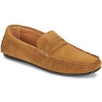 Selected Slhsergio Suede Penny Driving Shoe B Loafers Brun