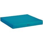 Seminar House with Removable and Washable Foam Filling, Cover made of Cotton Twill Seat Cushion, Square or Rectangular in Various Colours turquoise Size:quadratisch 50 x 50 x 6 cm