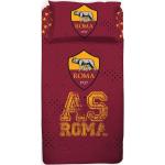 Sengetøj 140x200 cm - AS Roma - Fodbold sengetøj - Sengelinned i 100% bomuld