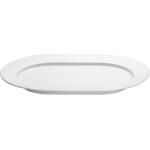Serveringsfad Ovalt Plissé Home Tableware Serving Dishes Serving Platters White Pillivuyt