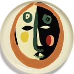 Serving Plate Face 1 Feast By Ottolenghi Home Tableware Serving Dishes Serving Platters Multi/patterned Serax