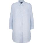 Blå Business WOOLRICH Langærmede skjorter i Hør Med lange ærmer Størrelse XL til Damer 